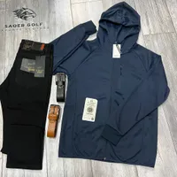 مجموعة ملابس رجالية Sager Golf - جاكيت وبنطال مع اكسسوارات