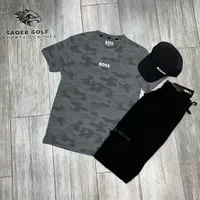طقم ملابس صيفي رجالي - بوس (Boss) مع قبعة كولومبيا (Columbia)