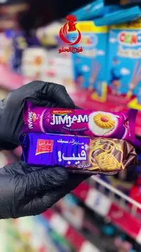 بسكويت جيم جام (Britannia) وبسكويت فيب بالشوكولاتة (Parle)