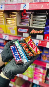 تشكيلة أصابع شوكولاتة متنوعة - سنيكرز، باونتي، مارس (Snickers, Bounty, Mars)