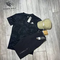 طقم ملابس رجالي صيفي - تيشيرت أديداس وشورت (Adidas)