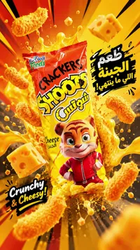 كراكرز شوتس بالجبنة (Fua Foods)