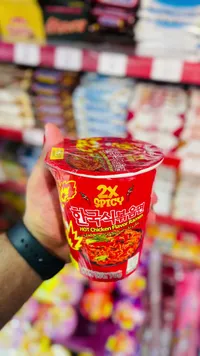 رامن بنكهة الدجاج الحار 2X سبايسي (Samyang)