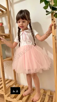 فستان بناتي صيفي بتنورة تول - بينو بيبي كيدز (Penubabykids)