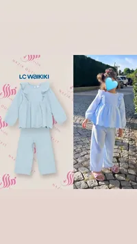 طقم أطفال بناتي - LC Waikiki