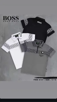 طقم قمصان بولو للأطفال - بوس (Hugo Boss)