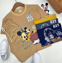 طقم صيفي للأطفال بطبعة ميكي ماوس - ديزني (Disney)