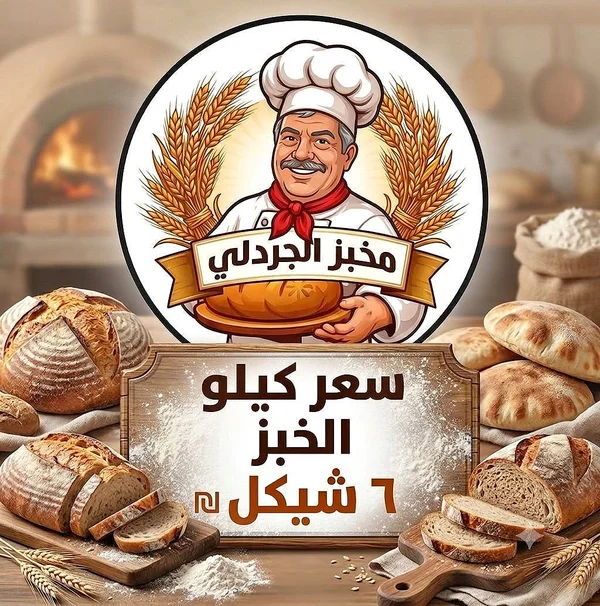 خبز طازج - مخبز الجردلي - حلويات ومخابز - سوق غزة