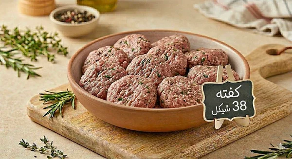 كفتة لحم طازجة - مواد غذائية وبقالة - سوق غزة