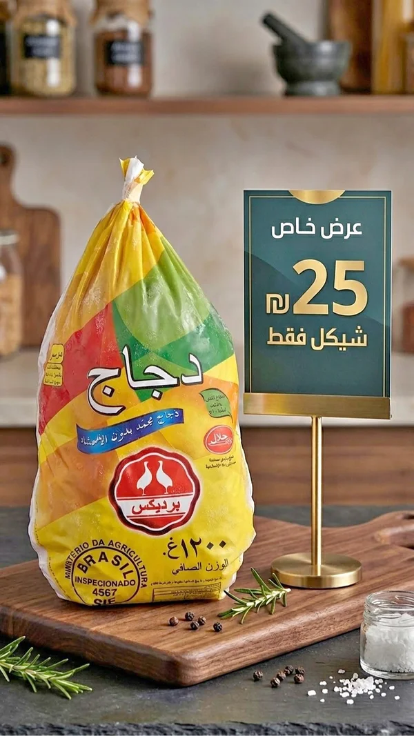دجاج مجمد - برديكس (Perdigão) - مواد غذائية وبقالة - سوق غزة