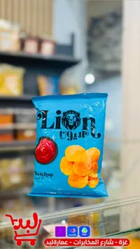 شيبس بطاطس بنكهة الكاتشب - ليون (Lion)