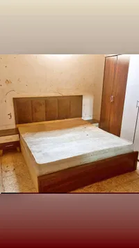 غرفة نوم متكاملة (سرير + خزانة + كومودينو)