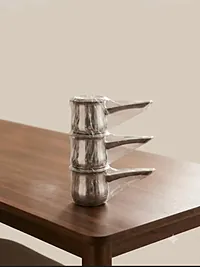 طقم ركوة قهوة ستانلس ستيل (3 قطع) - سوق غزة