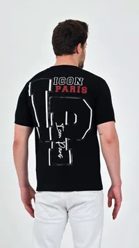 تيشيرت بطبعة P - آيكون باريس (Icon Paris)