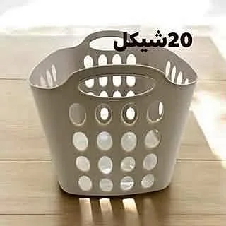 سلة تخزين بلاستيكية (سلة غسيل) - أدوات منزلية - سوق غزة