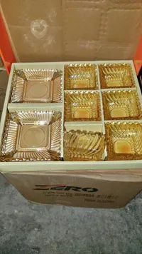 طقم أطباق تقديم زجاجية - زيرو (Zero)