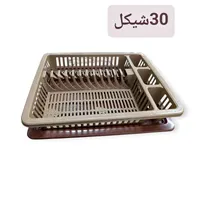 مصفاة أطباق بلاستيكية مع صينية تجميع - سوق غزة