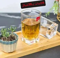 طقم كاسات زجاجية مربعة - بليناماكس (Blinamax) - سوق غزة