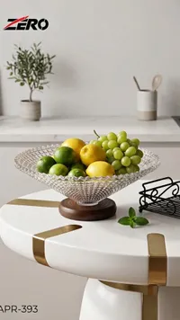 سلة فواكه زجاجية - زيرو (ZERO)