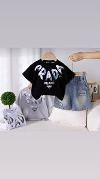 طقم ملابس أطفال صيفي - برادا (Prada)