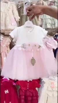 فستان بناتي صيفي بتصميم التول - ماركة ميني بيبي (Mini Baby)