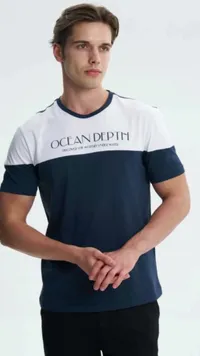 تيشيرت رجالي بنمط أوشن ديبث (Ocean Depth)