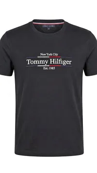 تيشيرت رجالي بياقة دائرية - تومي هيلفيغر (Tommy Hilfiger)