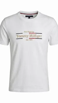 تيشيرت رجالي مطرز - تومي هيلفيغر (Tommy Hilfiger)