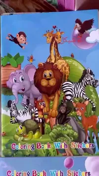 كتاب تلوين مع ملصقات