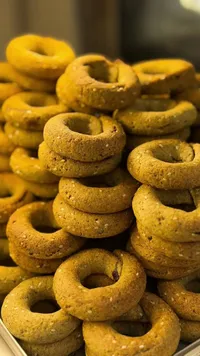خبز دائري بالسمسم