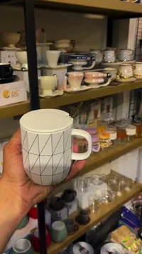 كوب بغطاء وملعقة - دي سي كولكشن (DC Collection)