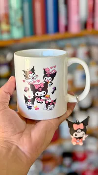 كأس سيراميك بتصميم شخصية كورومي (Kuromi)