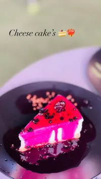 تشيز كيك بالتوت البري