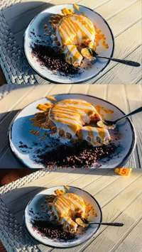 كيكة اللوتس بصوص الكراميل