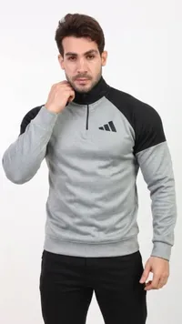 كنزة رياضية بسحاب للرقبة - أديداس (Adidas)