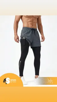 شورت رياضي ببطانة ضاغطة - أندر أرمر (Under Armour)