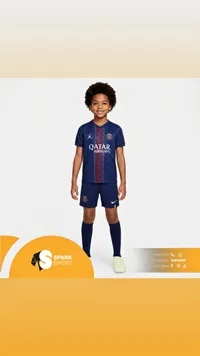 طقم كرة قدم للأطفال - باريس سان جيرمان من نايكي (Nike)