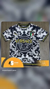 تيشيرت رجالي بتصميم إيطاليا وفيرساتشي (Versace)
