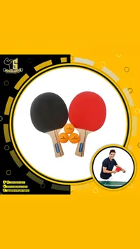 مضرب تنس طاولة مع كرات - دوناي (Donnay)