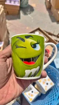 مج سيراميك بتصميم إم آند إمز - أخضر (M&M's)