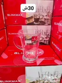 أكواب زجاجية - بلينكماكس (Blinkmax) - سوق غزة