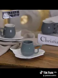 طقم أكواب وصحون قهوة - كريستيان (Christian)