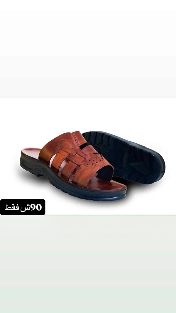 صندل شبابي جلدي - كلاسيك - أحذية - سوق غزة