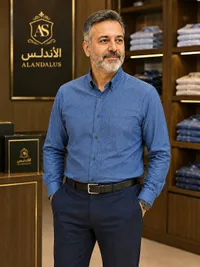 قميص رجالي كحلي - الأندلس (ALANDALUS)