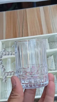 طقم أكواب زجاجية بتصميم كلاسيكي