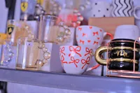 كوب زجاجي بمقبض كروي - سوق غزة
