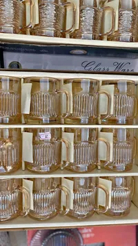 طقم أكواب زجاجية فاخرة - جلاس وير (Glass Ware)
