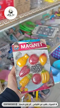 مغناطيس ثلاجة تعليمي بأشكال الفواكه (Magnet)