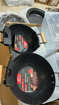 مقلاة ووك حديد مطور - كيتشن وير (Kitchen Ware)
