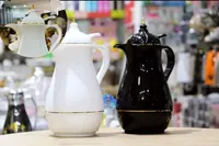 دلة قهوة حرارية - طقم أبيض وأسود